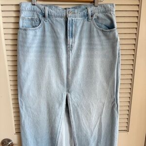 Jean Long Skirt